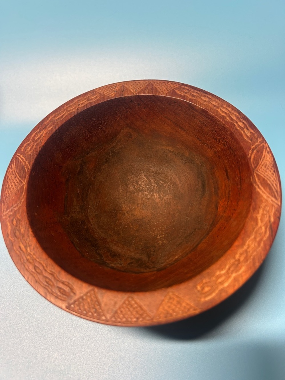 Handcrafted Brown Carved 4 Legged Decorative Bowl koa-wood-kava-bowl - Picture 7 of 11